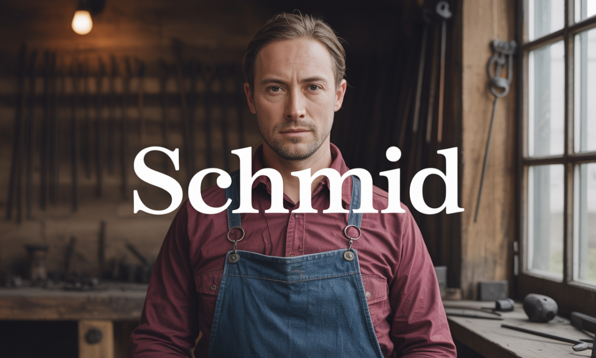 Illustration de Schmid, Noms de famille