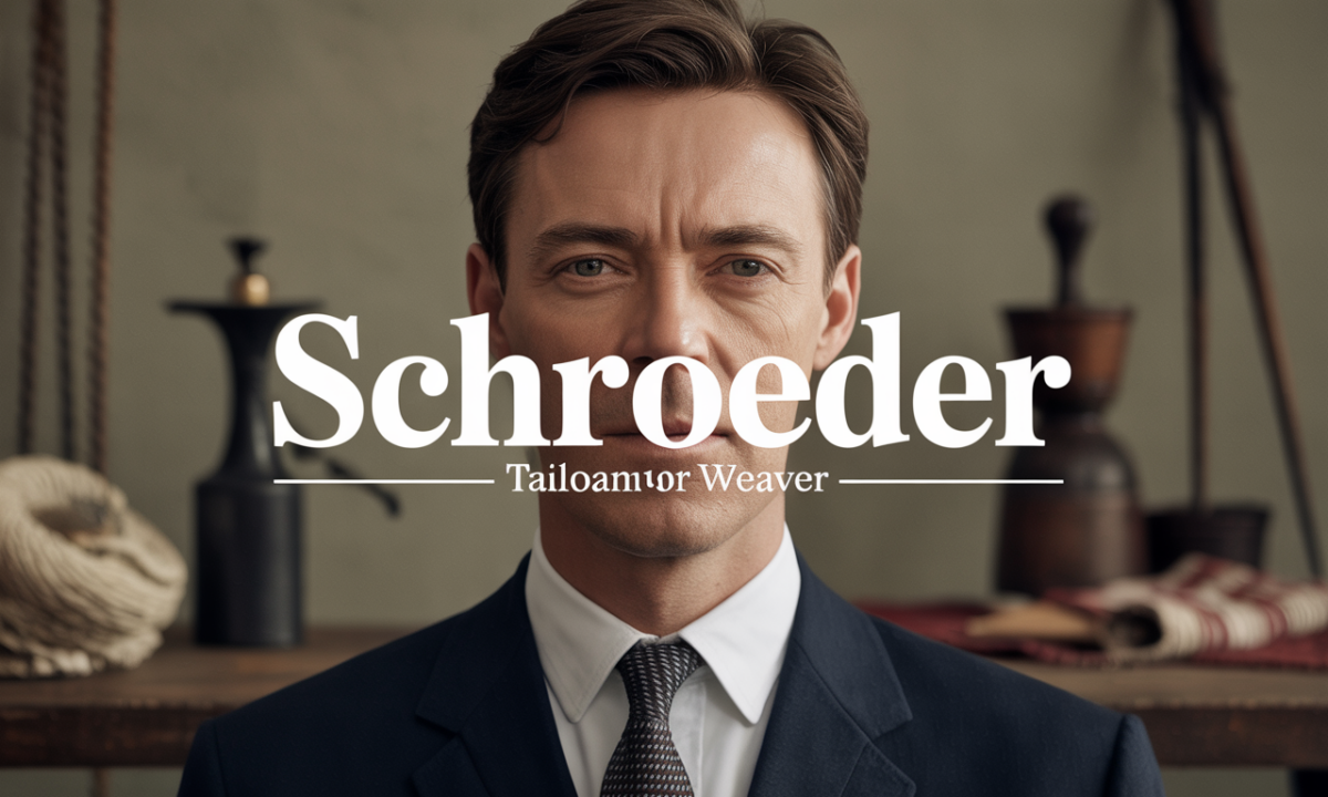 Illustration de Schroeder, Noms de famille