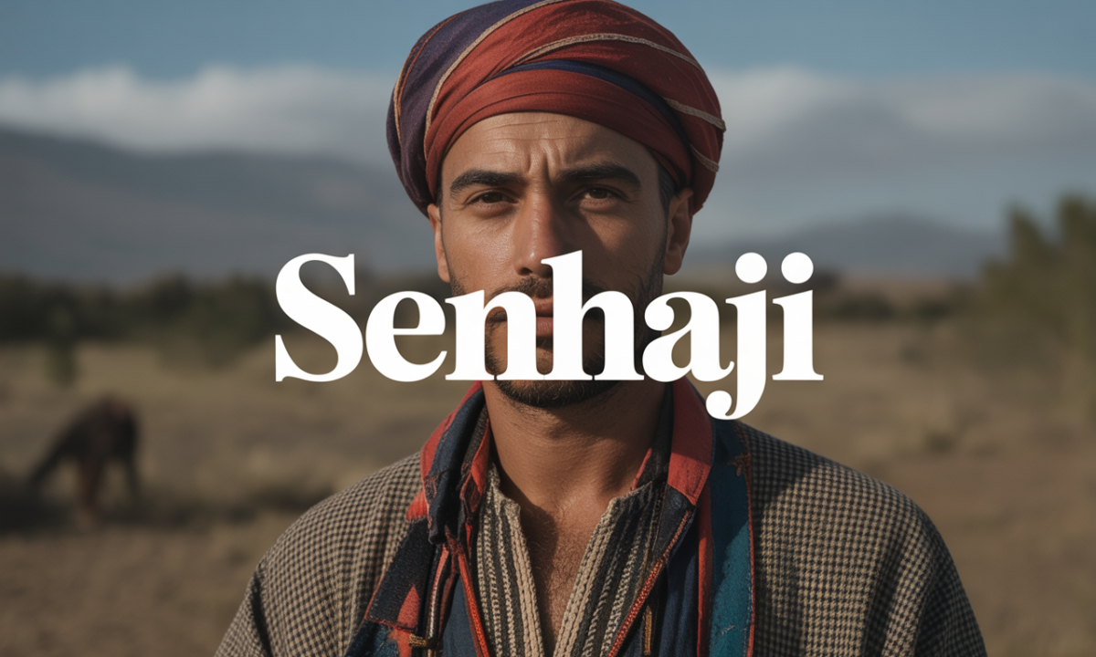 Ilustração relacionada com a origem e a história do sobrenome Senhaji