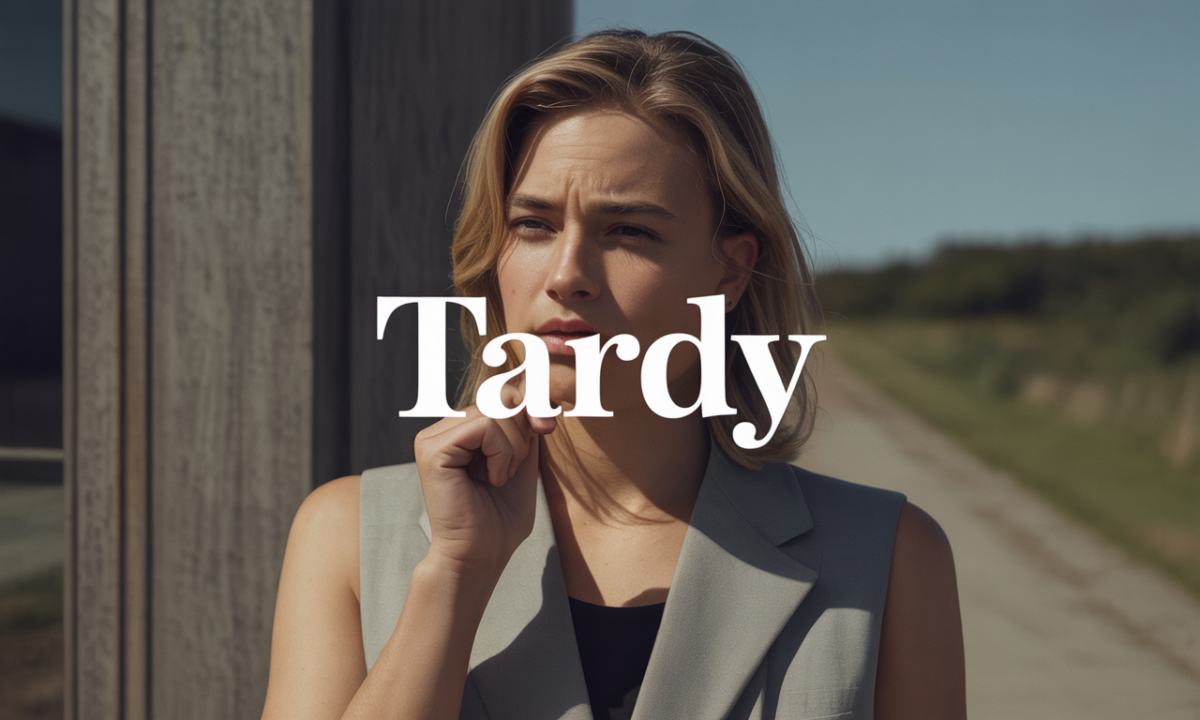 Illustration liée à l’origine et à l’histoire du nom de famille Tardy