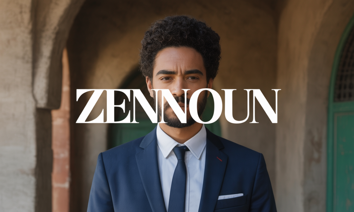 Ilustração relacionada com a origem e a história do sobrenome Zennoun