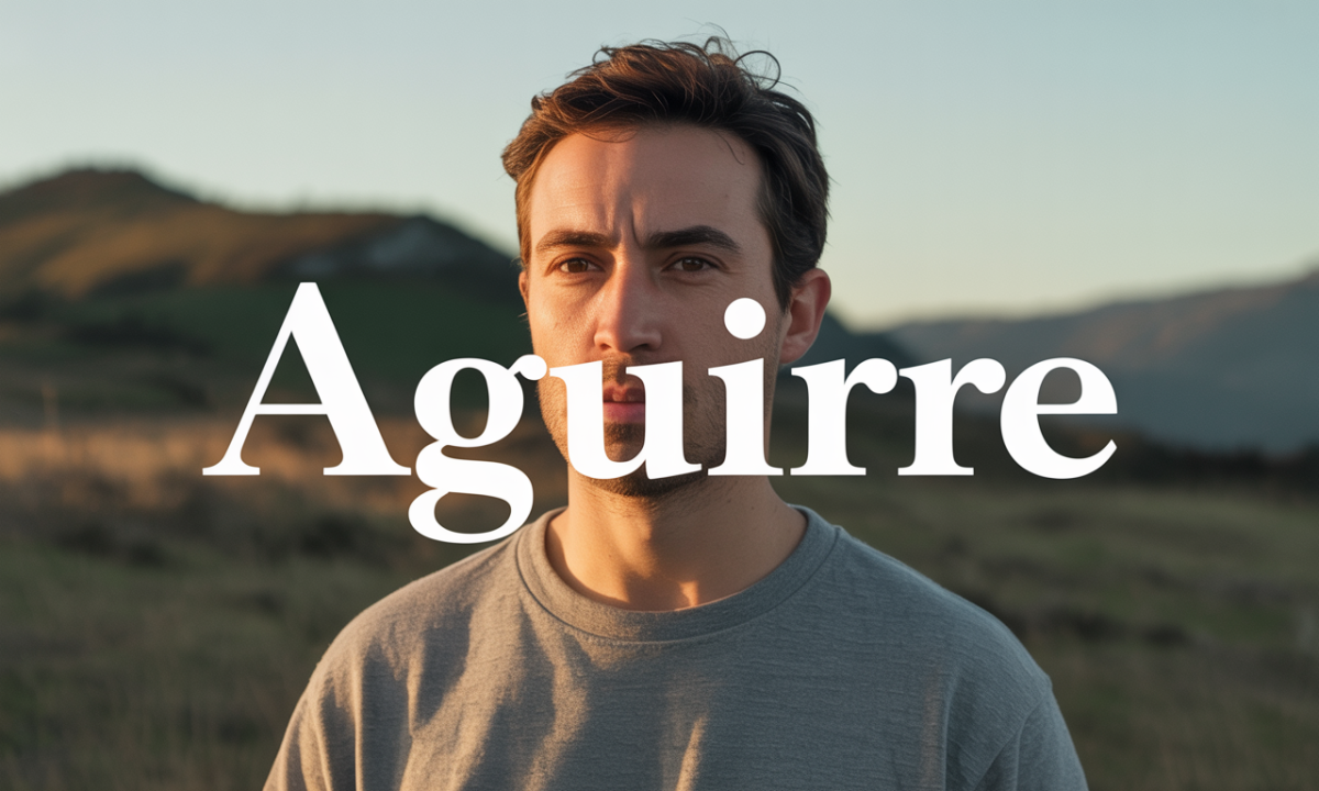 Illustration de Aguirre, Noms de famille