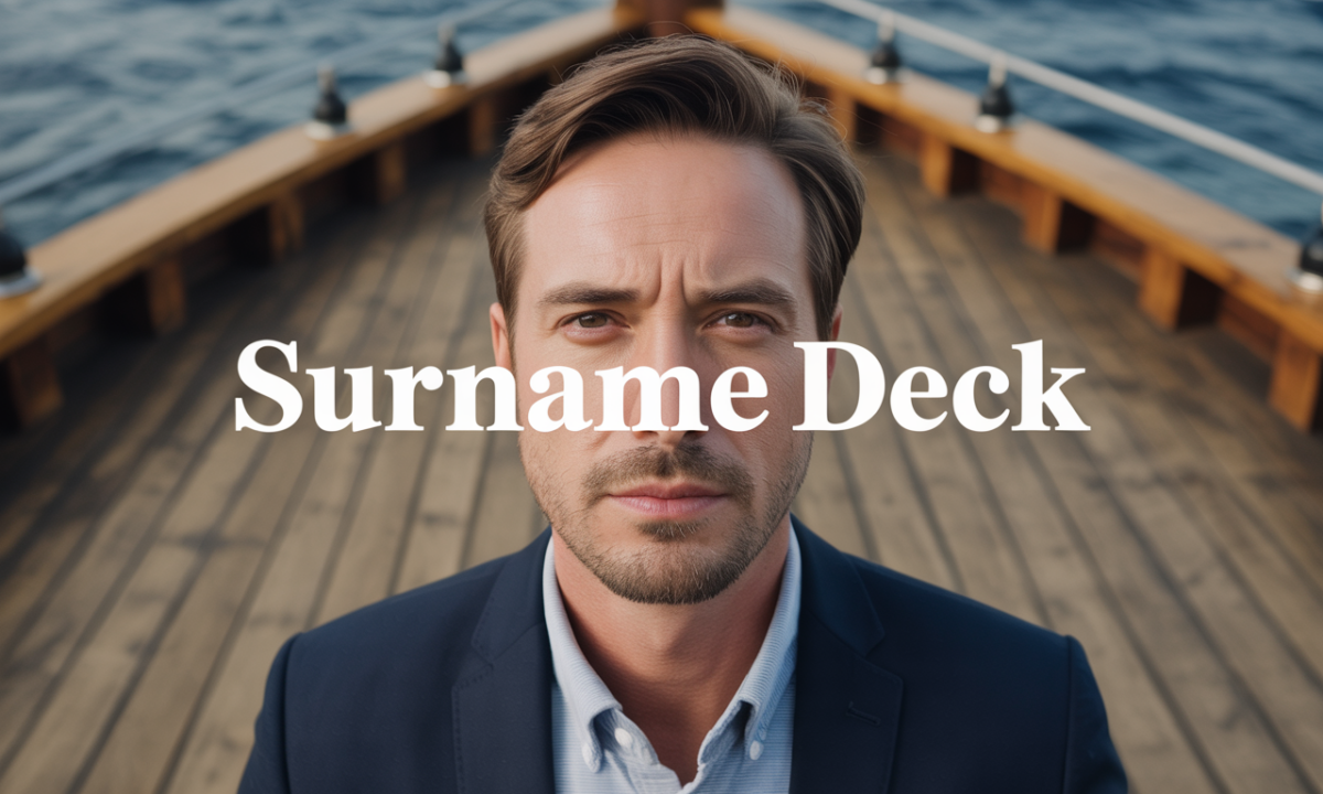 Illustration de Deck, Noms de famille