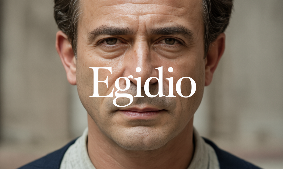 Illustration de Egidio, Prénoms