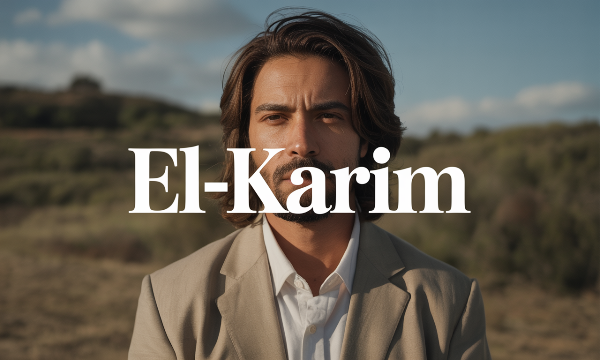 Illustration de El-karim, Prénoms