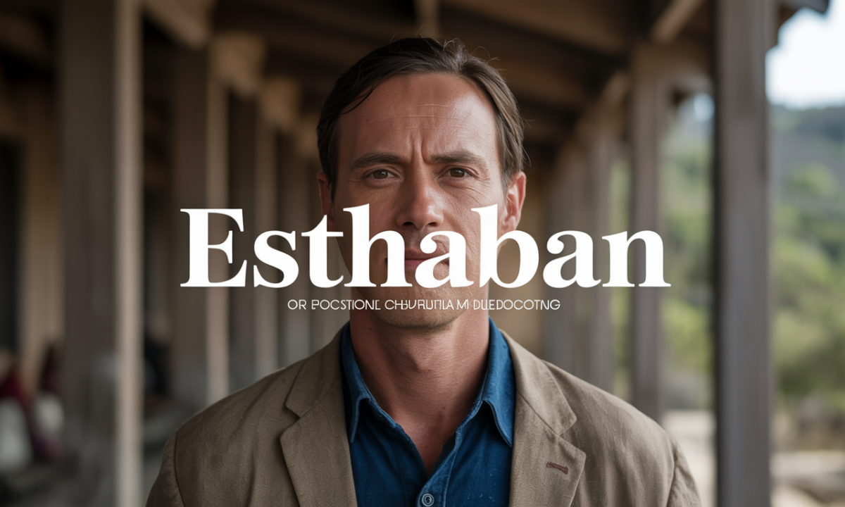 Illustration de Esthaban, Prénoms