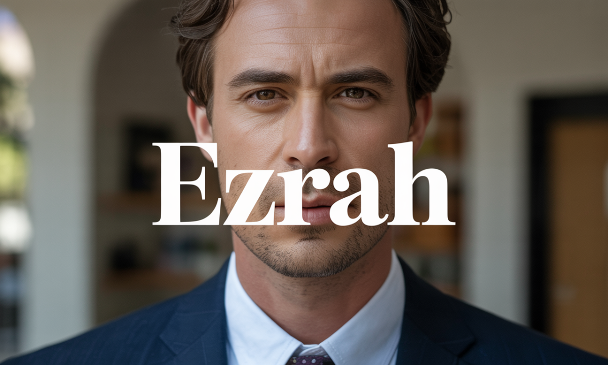 Illustration de Ezrah, Prénoms
