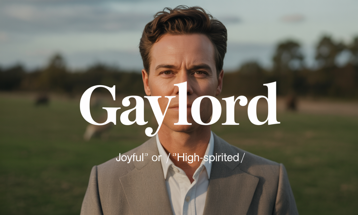 Illustration de Gaylord, Prénoms