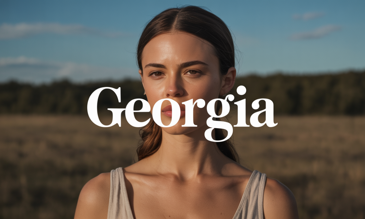 Illustration de Georgia, Prénoms