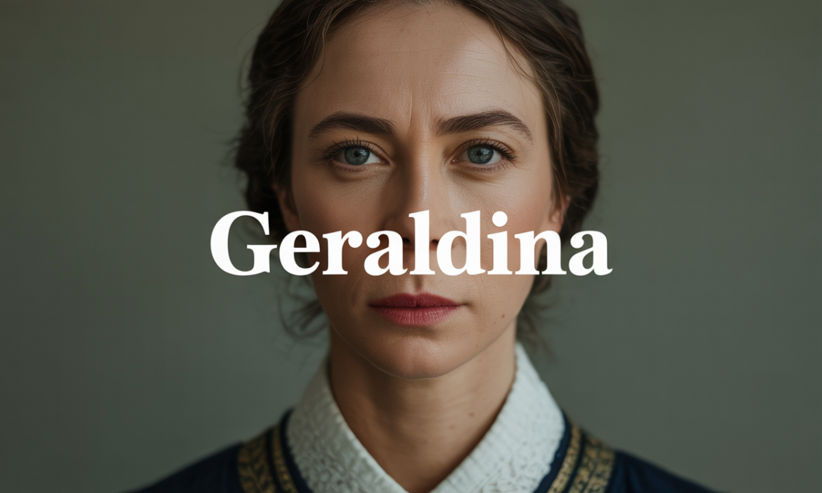 Illustration de Geraldina, Prénoms