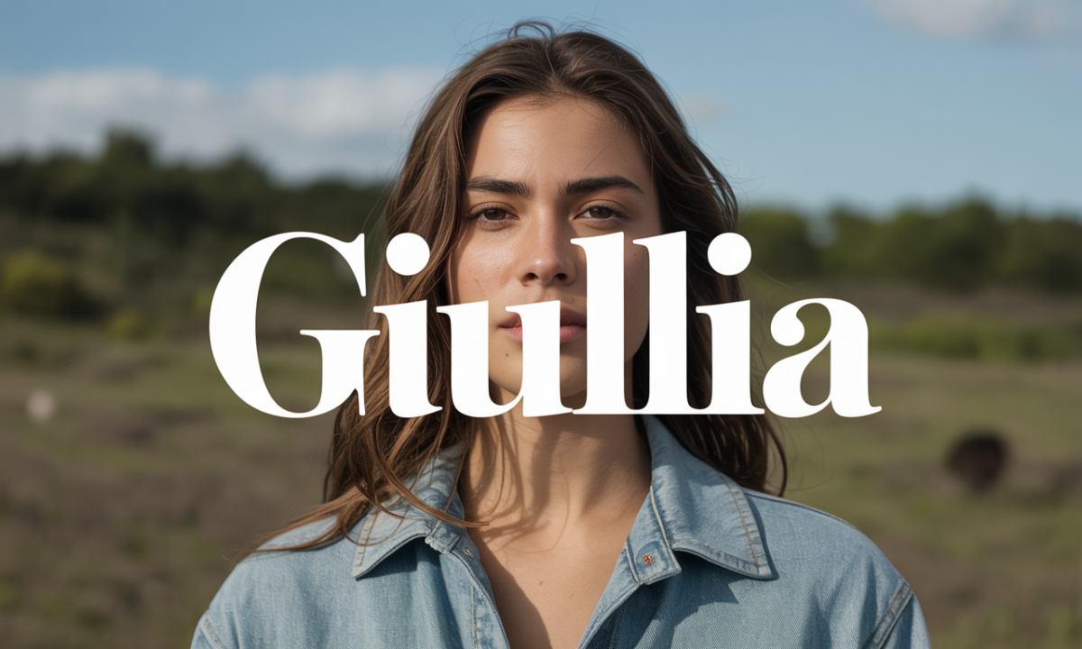 Illustration de Giullia, Prénoms