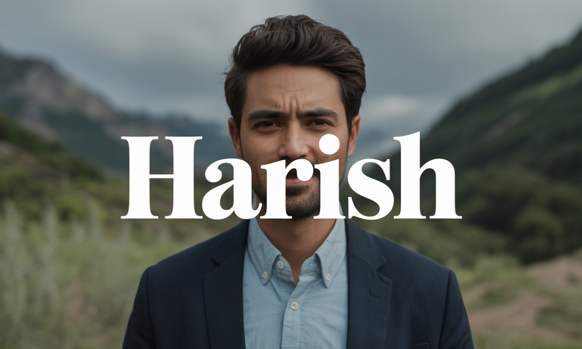 Illustration de Harish, Prénoms