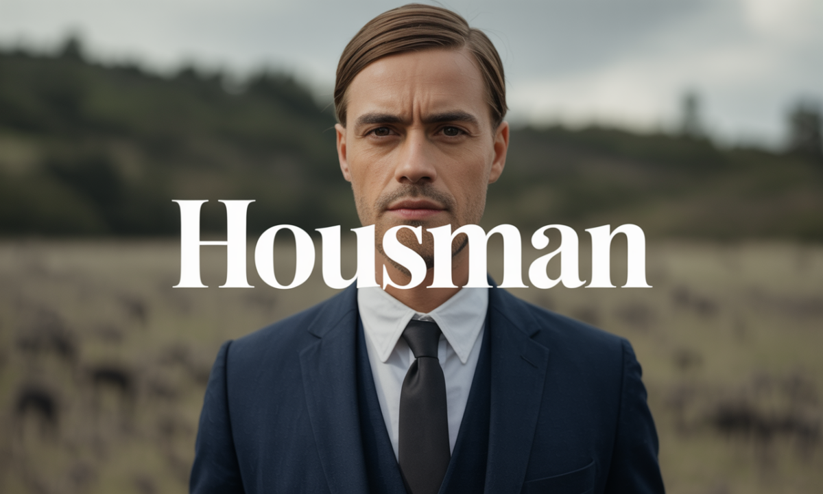 Illustration de Housman, Prénoms