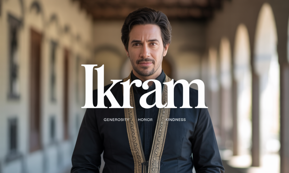 Illustration symbolique liée à l’origine du prénom Ikram