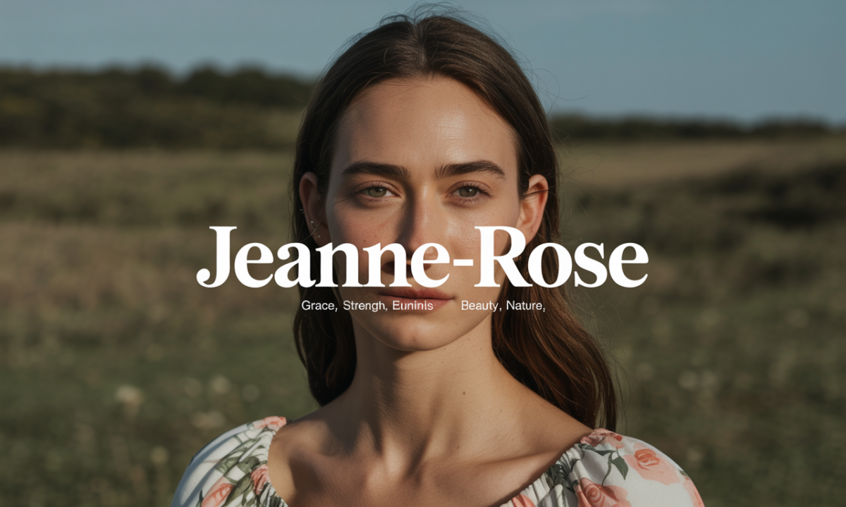 Illustration de Jeanne-rose, Prénoms