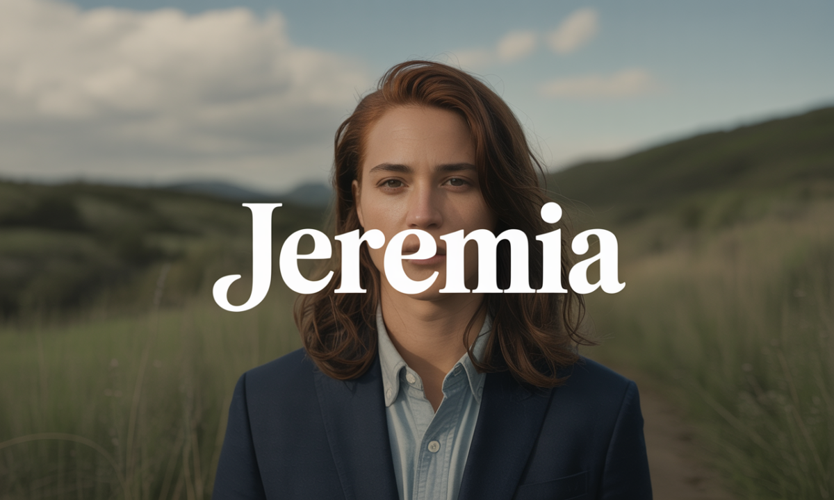 Illustration de Jeremia, Prénoms