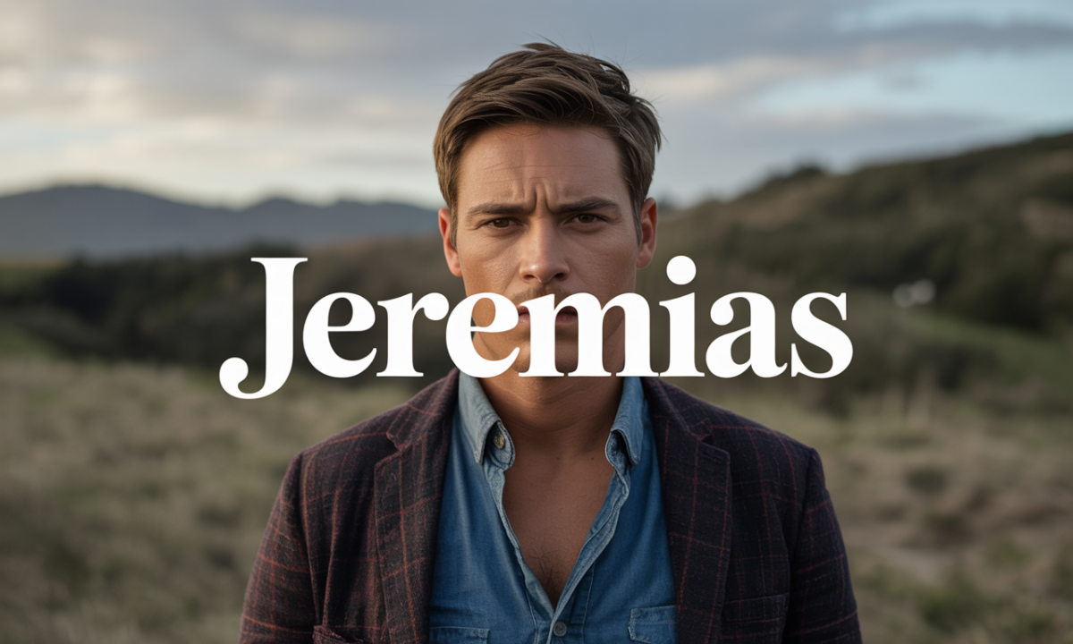 Illustration de Jeremias, Prénoms