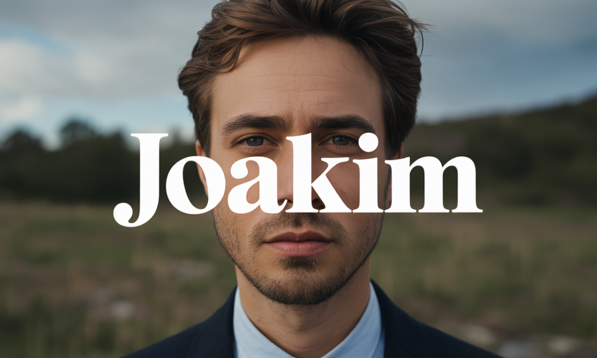 Illustration de Joakim, Prénoms