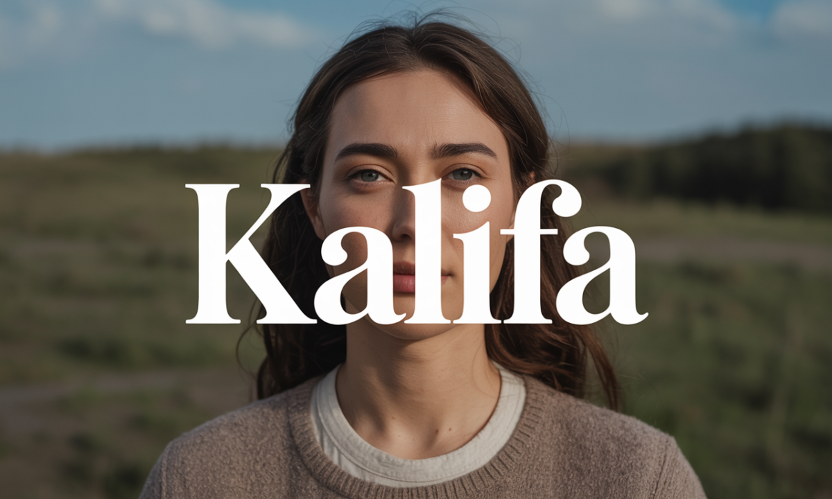 Illustration de Kalifa, Prénoms