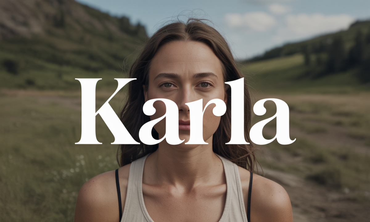 Illustration de Karla, Prénoms