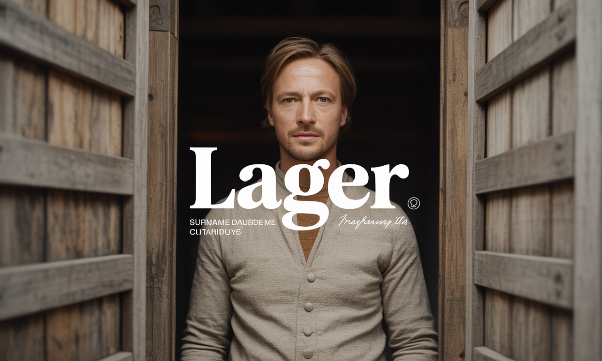 Illustration de Lager, Noms de famille