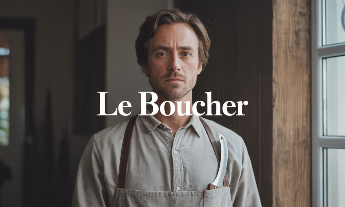 Illustration de Le Boucher, Noms de famille