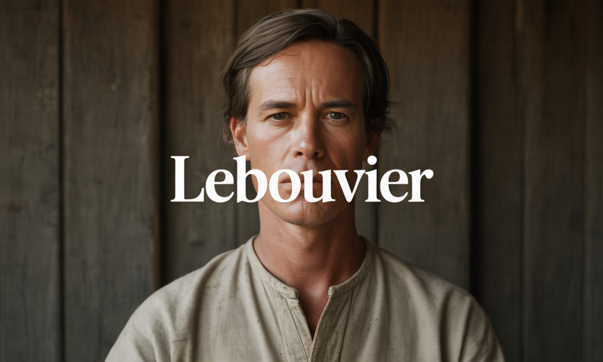 Illustration de Lebouvier, Noms de famille