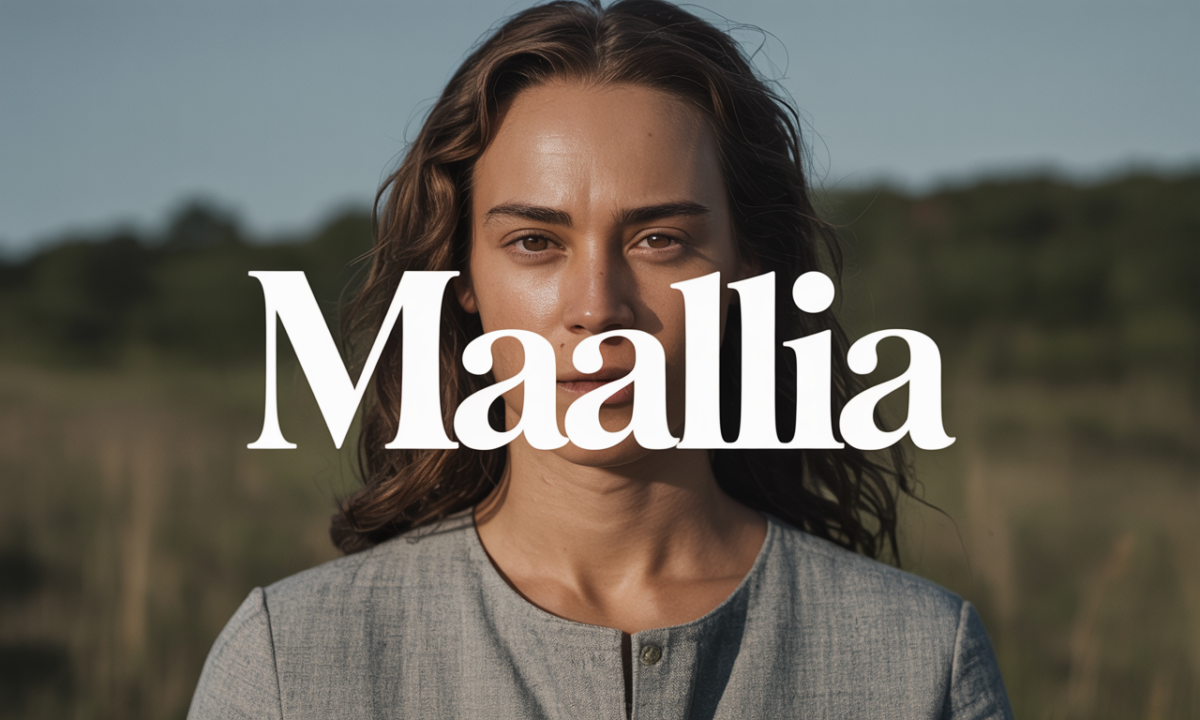 Illustration de Maallia, Prénoms