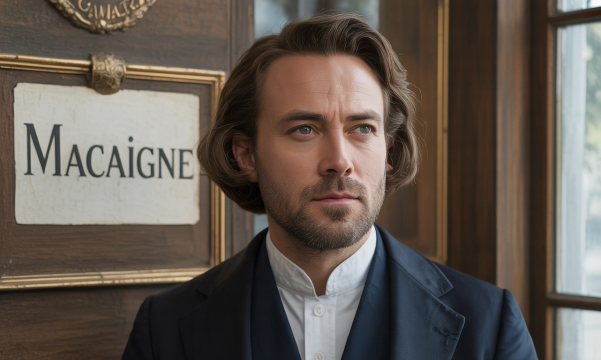 Illustration liée à l’origine et à l’histoire du nom de famille Macaigne