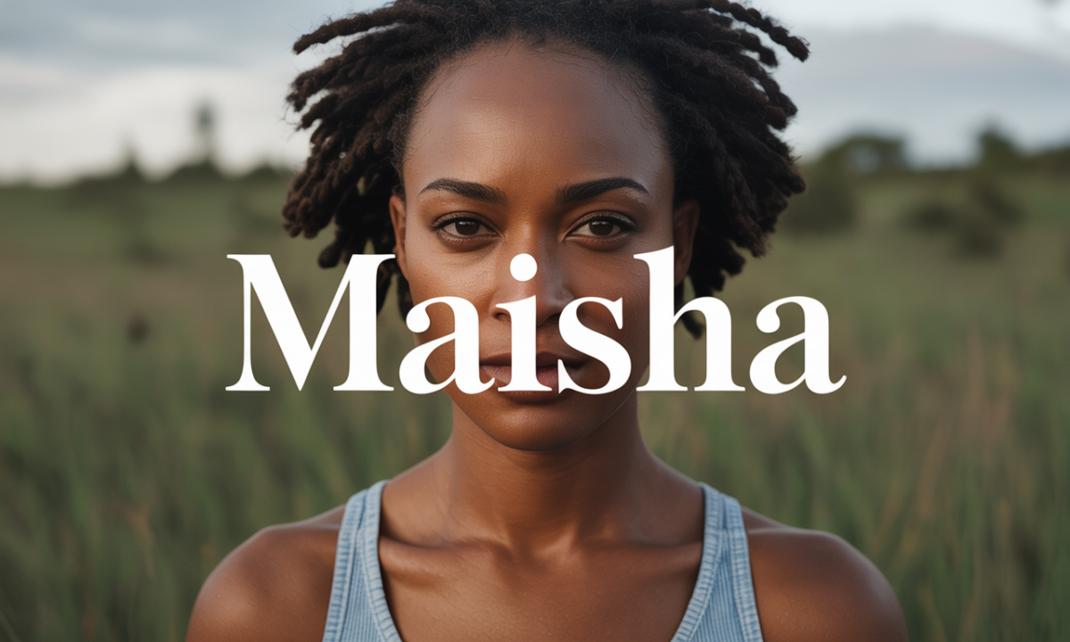 Illustration de Maisha, Prénoms