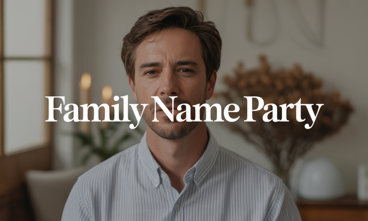 Illustration de Party, Noms de famille