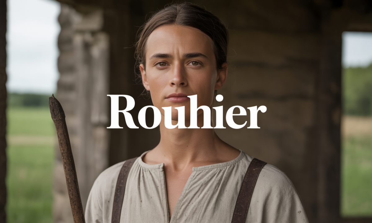 Illustration de Rouhier, Noms de famille