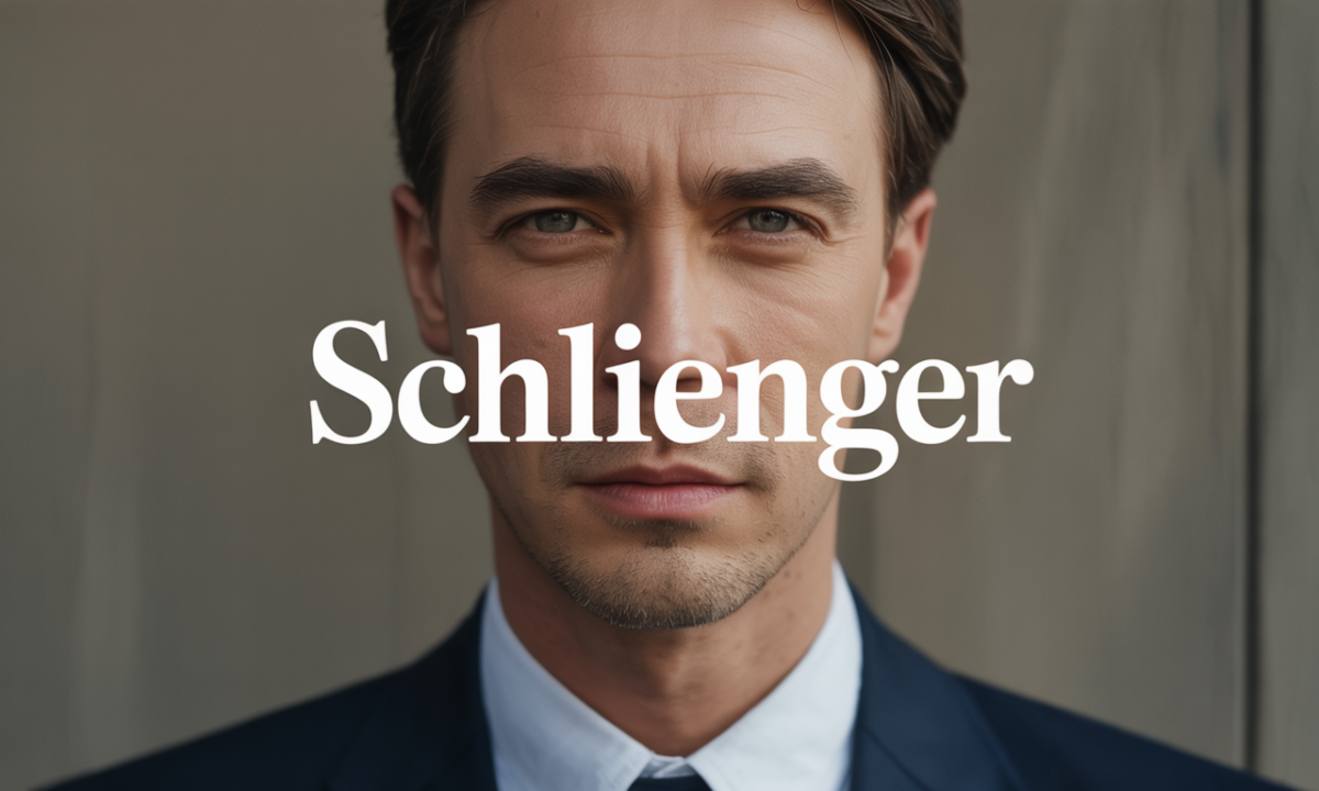 Illustration de Schlienger, Noms de famille